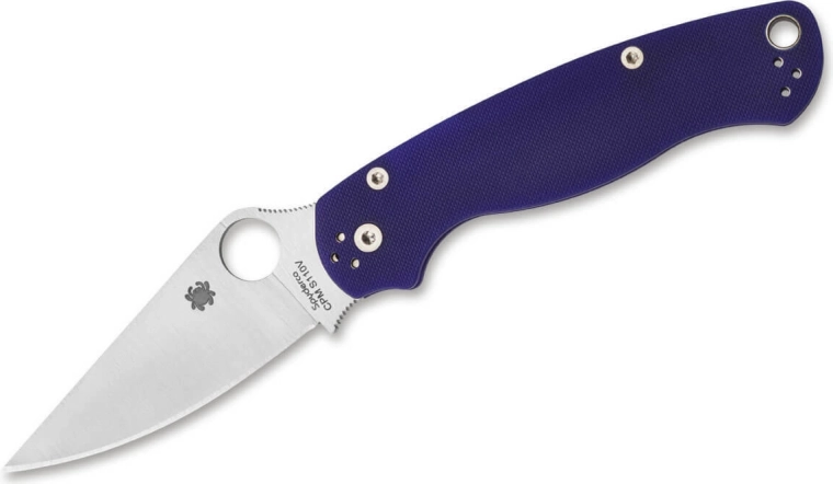 Spyderco Para 3 tamsiai mėlynas sulankstomas kišeninis peilis 8,7 cm