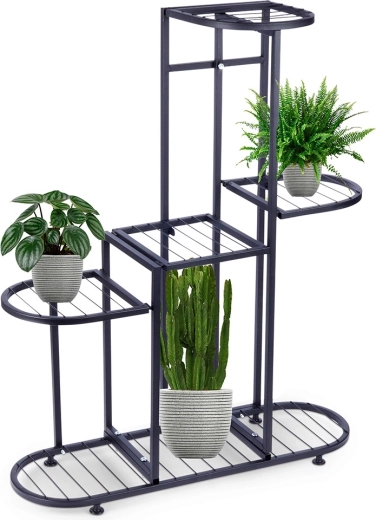 Metal black 5-tier plant stand 84.5 cm