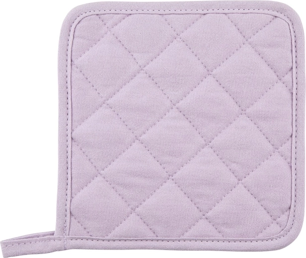 Cotton kitchen pot holder 18 × 18 cm, light purple