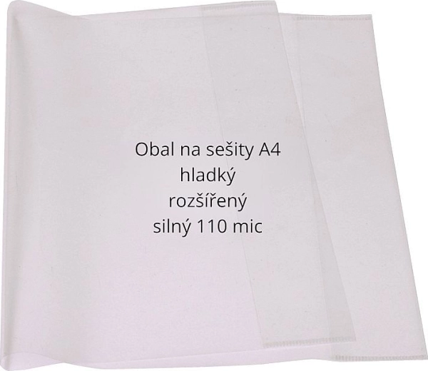 Sąsiuvinių viršeliai A4 (praplatinti) 110 mikronų, rinkinys 10 vnt. CONCORDE