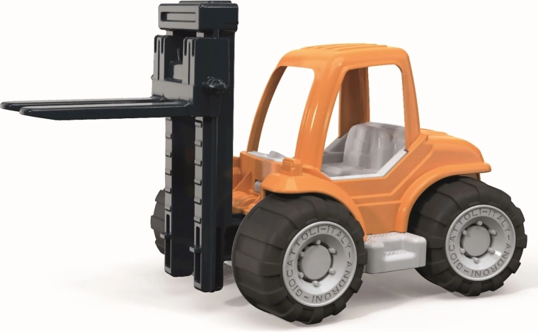 Stable ride thanks to large rubberized wheels