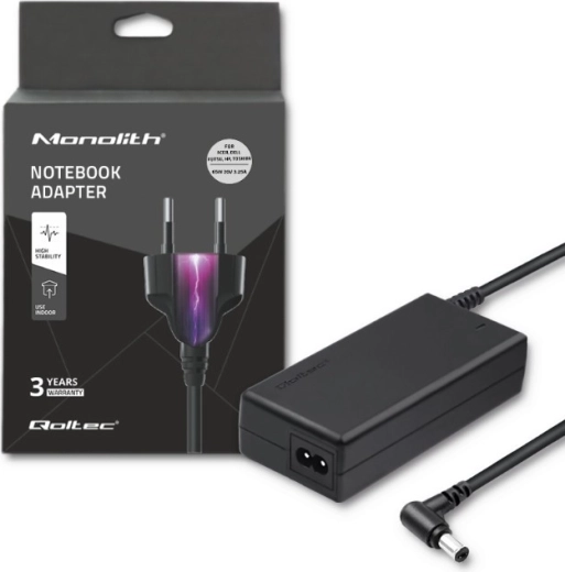 Laptop Power Adapter 65 W, 20 V, 3.25 A, connector 5.5 × 2.5 mm