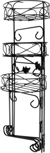 Durable black metal construction
