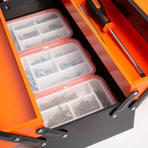 Three shelves for organized storage