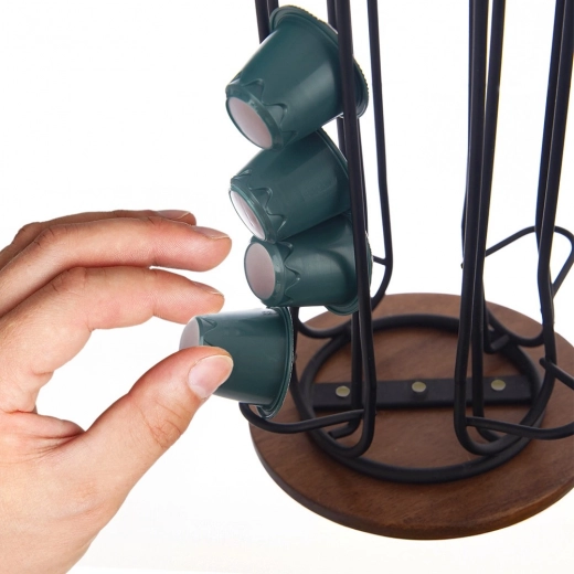 Easy capsule removal thanks to the 360° rotating design