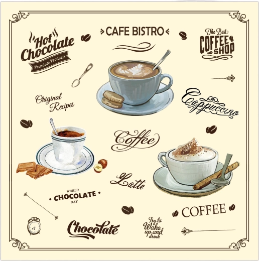 3 sluoksnių servetėlės Café Bistro 33 × 33 cm