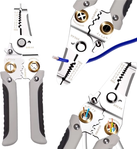 Izoliacijos nuėmimas ir švarūs pjūviai vienu veiksmu