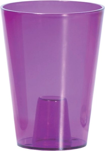 Vazonas orchidėjoms Coubi Orchid 13 cm – permatomas violetinis
