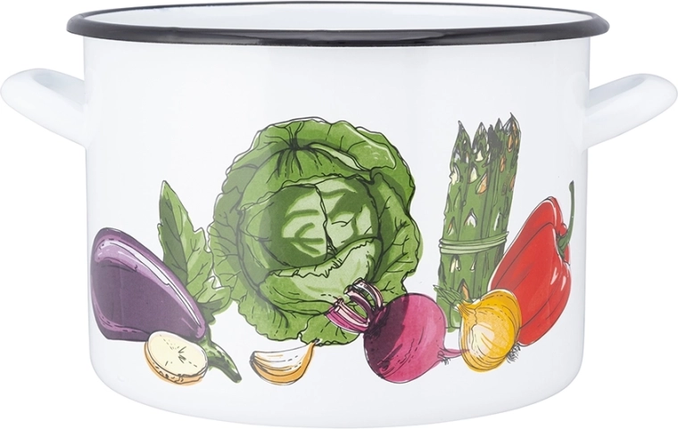 Enameled pot with lid 4.4 l, 20 cm