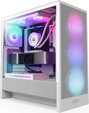 NZXT H5 Flow RGB White Computer Case