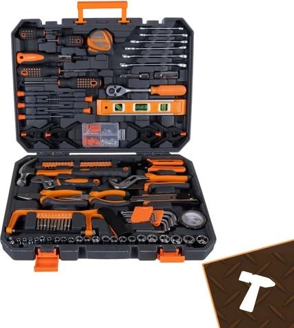 168 pieces in a well-organized case