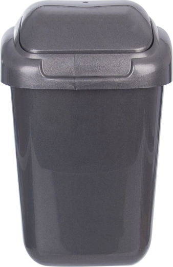 Atliekų šiukšliadėžė UH 50 l su atverčiamu dangčiu, antracito spalvos