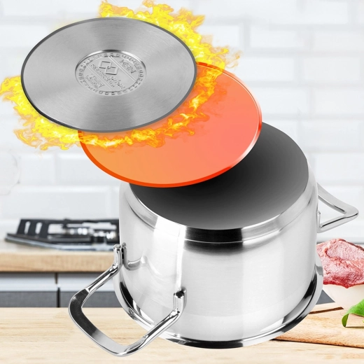 Even heating thanks to the multi-layer base