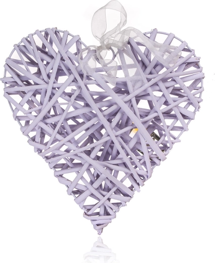 Dekoratyvinė širdis 28 × 28 cm violetinė