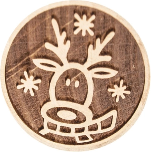 Fine, detailed reindeer motif