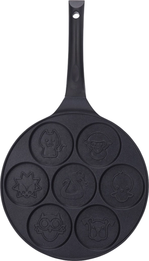 Valdinox cast pancake pan and animal-shaped fried eggs, 26 cm