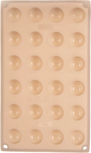 Silicone mold for pralines and chocolates, beige, 30 × 17.5 × 1.5 cm