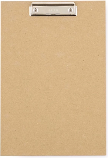 A4 kraft nature clipboard with metal clip