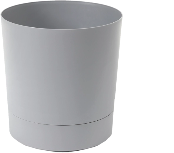 AURA flower pot with saucer 35 cm – grey