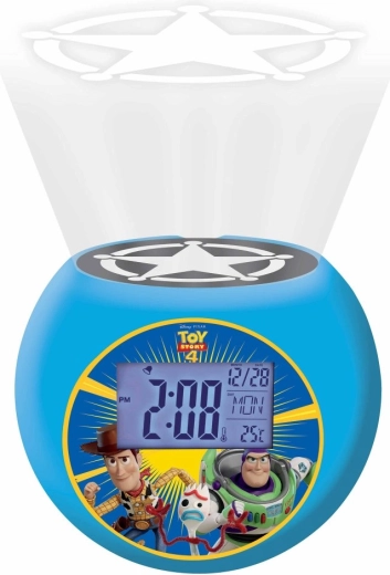 Vaikiškas radijo žadintuvas su projektoriumi TOY STORY 4 ir LCD ekranu