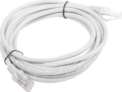 Jungiamasis kabelis (patchcord) cat.5e 3,0 m UTP pilkas