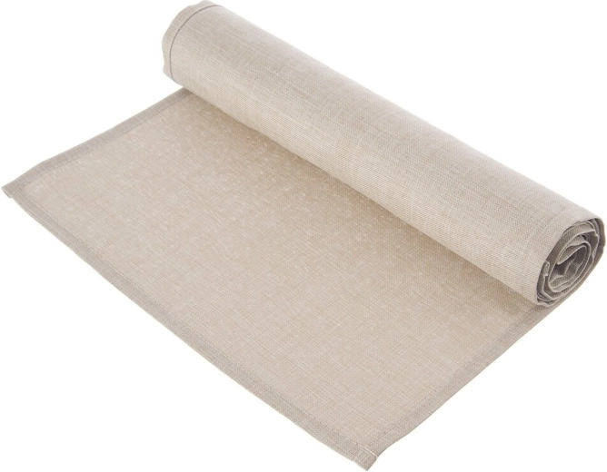 Smėlio spalvos poliesterinis stalo takelis 160 × 30 cm