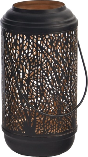 Metalinis žvakidė TREE juoda/auksinė