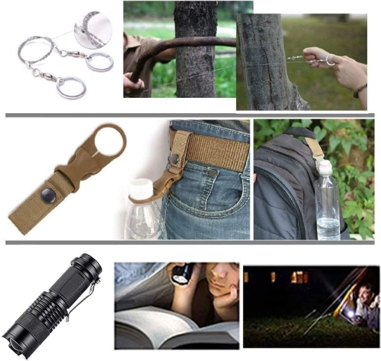 Practical field tools: wire saw, bottle holder and light
