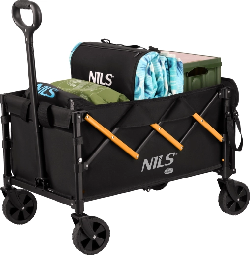 Foldable Nils Camp camping wagon – orange