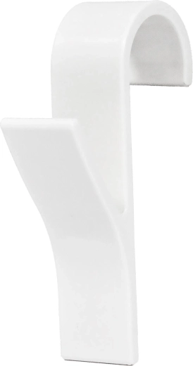 Plastic radiator hooks, white, 2 pcs