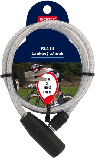 Lyninis užraktas 8 × 650 mm su 2 raktais RICHTER