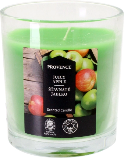 Glass Candle Juicy Apple 7 × 8 cm