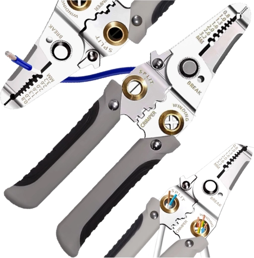 Gnybtų užspaudimas ir kabelių organizavimas