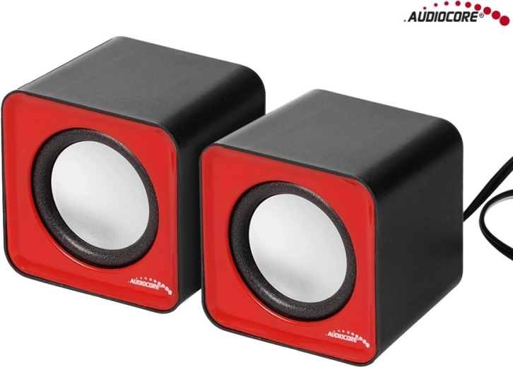 Audiocore AC870R kompiuterio garsiakalbiai 6 W USB (sidabrinė-juoda)