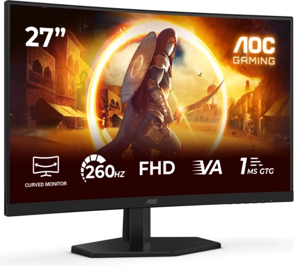 Curved 27" VA panel for better immersion