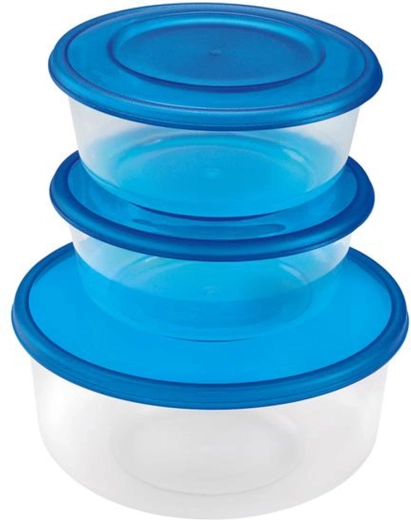 Plastikiniai indeliai HEIDRUN, 3 vnt. rinkinys