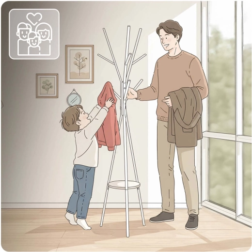 Multiple hooks for everyday hanging