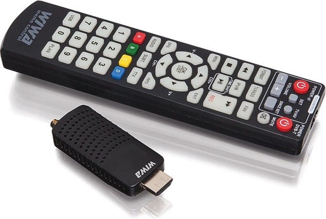 WIWA mini LED imtuvas DVB‑T2 H.265/HEVC su PVR ir HDMI