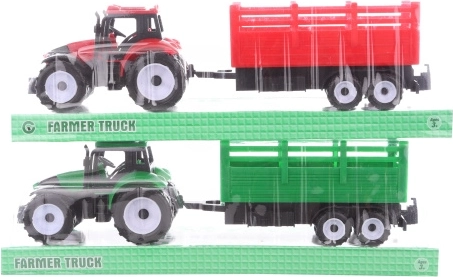 Traktorius su priekaba – plastikinis modelis vaikams