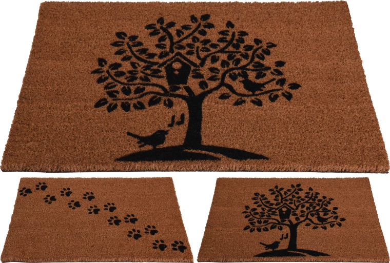 Kokosinis durų kilimėlis 40 × 60 cm – dekorų mišinys