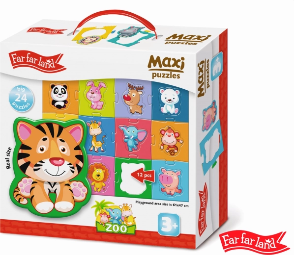Maxi dėlionė ZOO gyvūnėliai 24 detalės