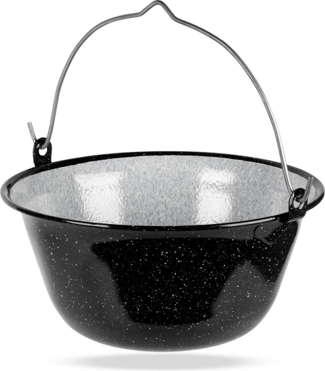 Hanging Enamelled Hungarian Cauldron 9.5 l