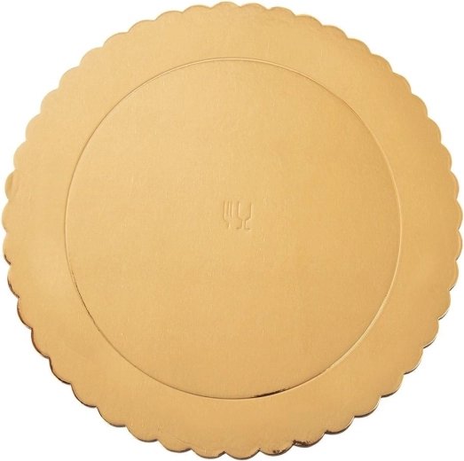 Gold round cake board 26 cm