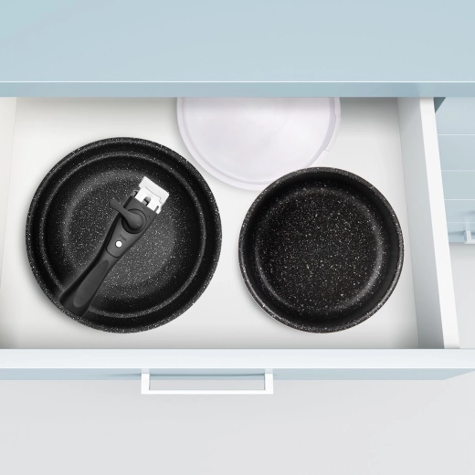 Kompaktiškas laikymas stalčiuje ir spintelėje