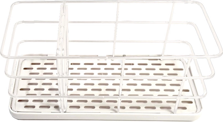 Metal wire dish organizer, white 20 × 8.5 × 10 cm