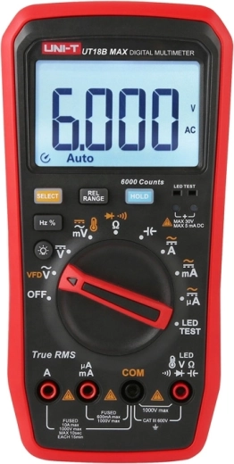Uni-T True RMS digital multimeter with LED test