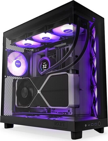 NZXT H6 Flow RGB case with panoramic glass – black