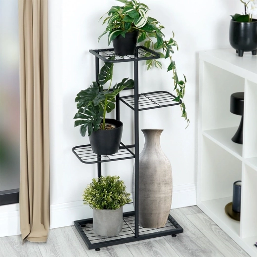 Saves space and creates vertical greenery