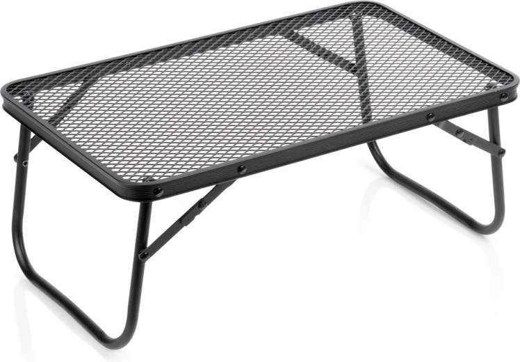Vilde folding camping table, black, 50 × 30 × 21 cm
