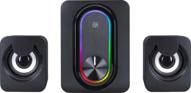 Kompiuterio garso kolonėlės 2.1 su Bluetooth 5.3 ir LED apšvietimu, 11 W